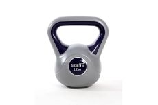 Гиря пластиковая 12 кг BaseFit DB-503 серый\темно-синий